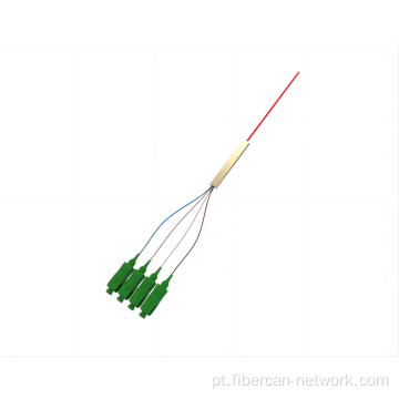 Divisor de fibra óptica plc, mini tipo de tubo